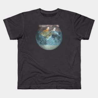 Gold on the Moon Kids T-Shirt